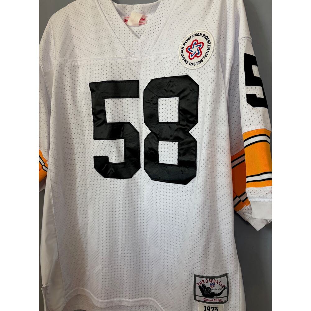 Mitchell & Ness Jack Lambert 1975 Steelers Authentic Jersey XL 52 White